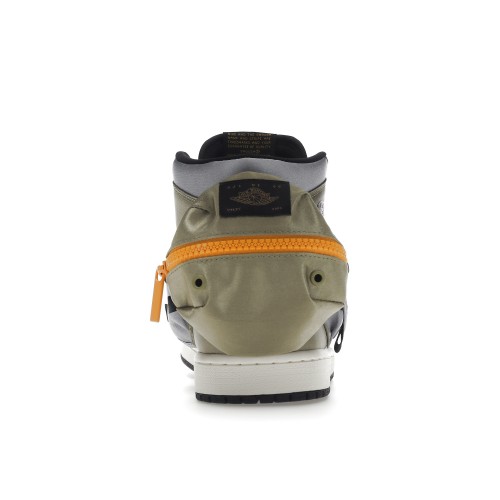 Кроссы Jordan 1 Retro High OG SP Utility Neutral Olive Light Steel Grey - мужская сетка размеров