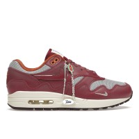 Кроссовки Nike Air Max 1 Patta Waves Rush Maroon (with Bracelet)