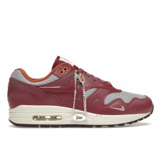 Кроссовки Nike Air Max 1 Patta Waves Rush Maroon (with Bracelet)