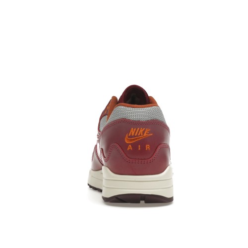 Кроссы Nike Air Max 1 Patta Waves Rush Maroon (with Bracelet) - мужская сетка размеров