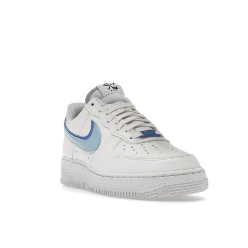 Кроссы Nike Air Force 1 Low 07 LV8 82 Double Swoosh Medium Blue - мужская сетка размеров