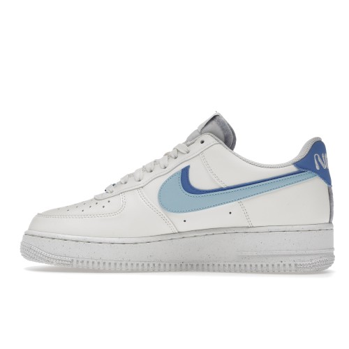 Кроссы Nike Air Force 1 Low 07 LV8 82 Double Swoosh Medium Blue - мужская сетка размеров