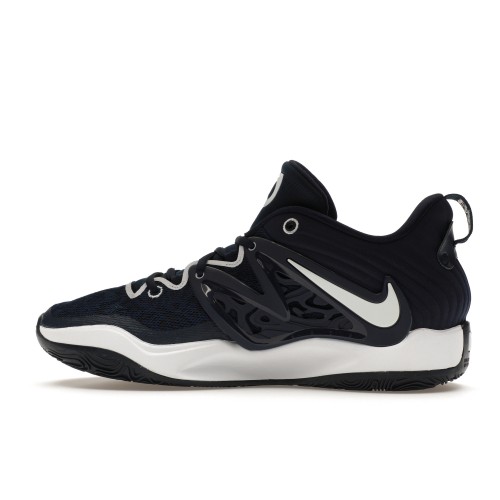 Кроссы Nike KD 15 TB Midnight Navy (Blue Tongue) - мужская сетка размеров