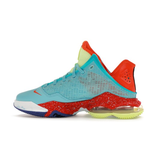 Кроссы Nike LeBron 19 Low Blue Chill - мужская сетка размеров