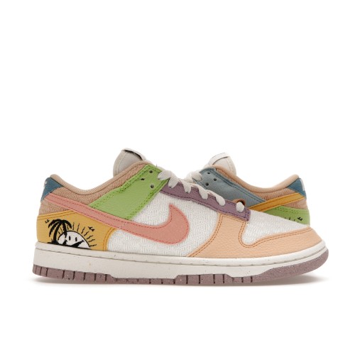 Кроссы Nike Dunk Low Retro Sun Club Multi (W) - женская сетка размеров