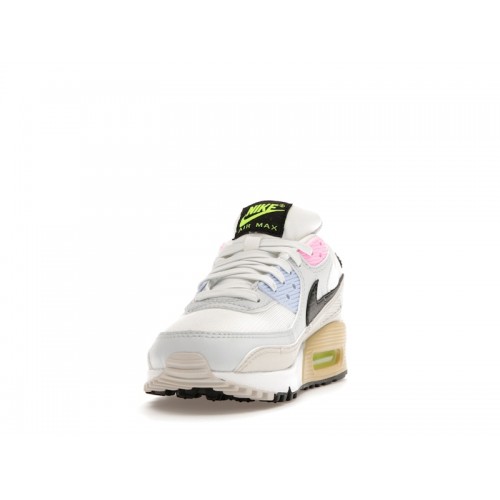 Кроссы Nike Air Max 90 Multi-Color Pastel (W) - женская сетка размеров