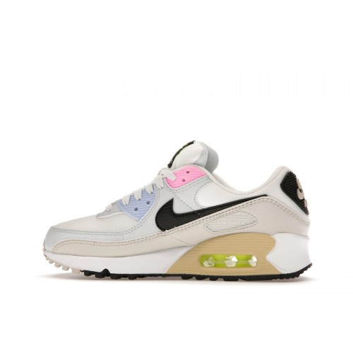 Кроссы Nike Air Max 90 Multi-Color Pastel (W) - женская сетка размеров