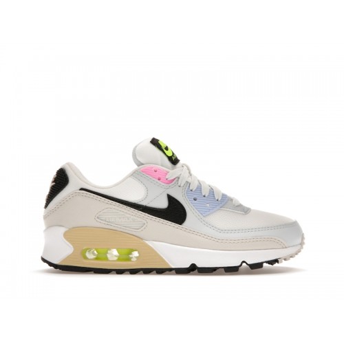 Кроссы Nike Air Max 90 Multi-Color Pastel (W) - женская сетка размеров