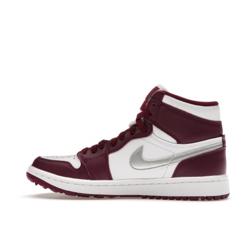 Кроссы Jordan 1 Retro High Golf Bordeaux - мужская сетка размеров