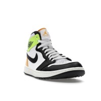 Jordan 1 Retro High Golf White University Gold Volt Black