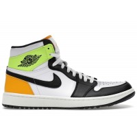 Jordan 1 Retro High Golf White University Gold Volt Black