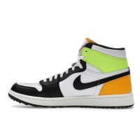 Jordan 1 Retro High Golf White University Gold Volt Black