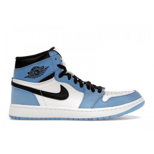 Кроссы Jordan 1 Retro High Golf University Blue - мужская сетка размеров