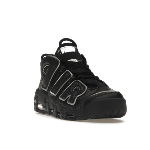 Кроссы Nike Air More Uptempo Black Silver (W) - женская сетка размеров