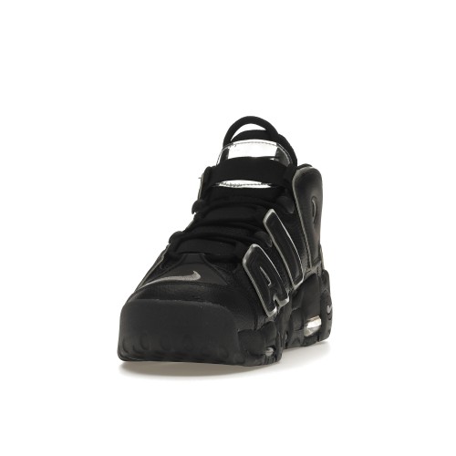 Кроссы Nike Air More Uptempo Black Silver (W) - женская сетка размеров