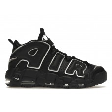 Женские кроссовки Nike Air More Uptempo Black Silver (W)
