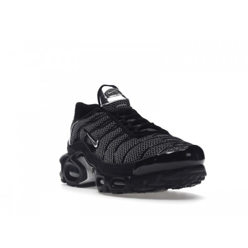 Кроссы Nike Air Max Plus Black Suede Silver (W) - женская сетка размеров