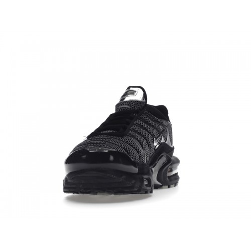 Кроссы Nike Air Max Plus Black Suede Silver (W) - женская сетка размеров