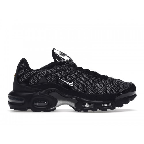 Кроссы Nike Air Max Plus Black Suede Silver (W) - женская сетка размеров