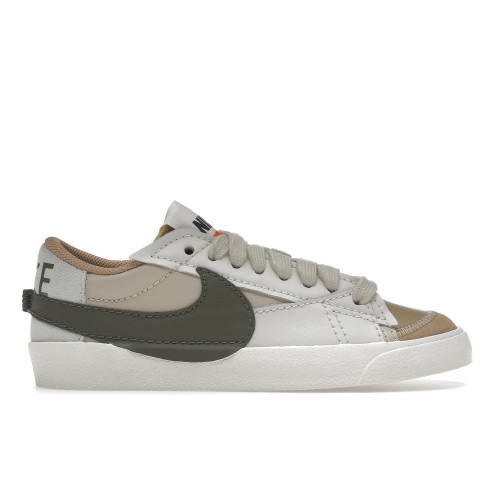 Кроссы Nike Blazer Low 77 Jumbo Sanddrift Medium Olive (W) - женская сетка размеров
