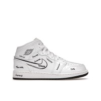 Подростковые кроссовки Jordan 1 Mid Schematic (GS)
