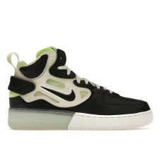 Кроссовки Nike Air Force 1 React Mid Black Sail Ghost Green