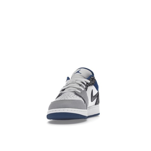 Кроссы Jordan 1 Low SE True Blue (GS) - Подростковая сетка размеров