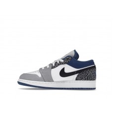 Подростковые Jordan 1 Low SE True Blue (GS)