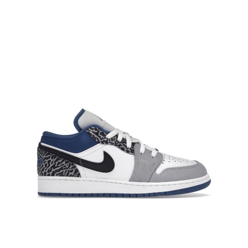 Кроссы Jordan 1 Low SE True Blue (GS) - Подростковая сетка размеров