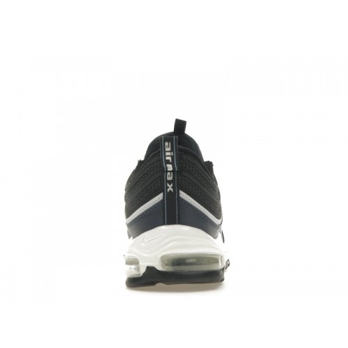 Кроссы Nike Air Max 97 Black Dark Obsidian University Blue - мужская сетка размеров