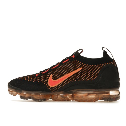 Кроссы Nike Air VaporMax 2021 FK Black Bright Crimson - мужская сетка размеров