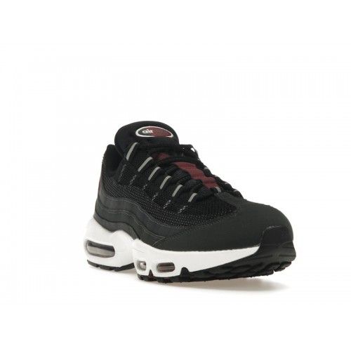 Кроссы Nike Air Max 95 Anthracite Team Red - мужская сетка размеров