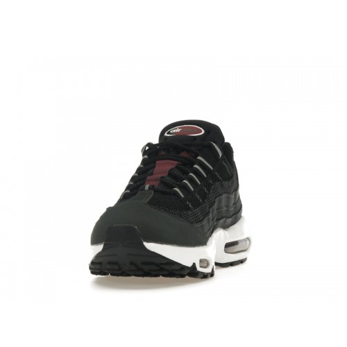 Кроссы Nike Air Max 95 Anthracite Team Red - мужская сетка размеров