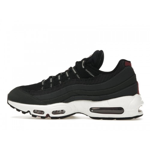 Кроссы Nike Air Max 95 Anthracite Team Red - мужская сетка размеров