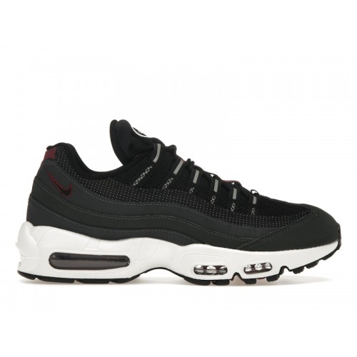 Кроссы Nike Air Max 95 Anthracite Team Red - мужская сетка размеров