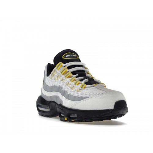 Кроссы Nike Air Max 95 Wolf Grey Tour Yellow - мужская сетка размеров