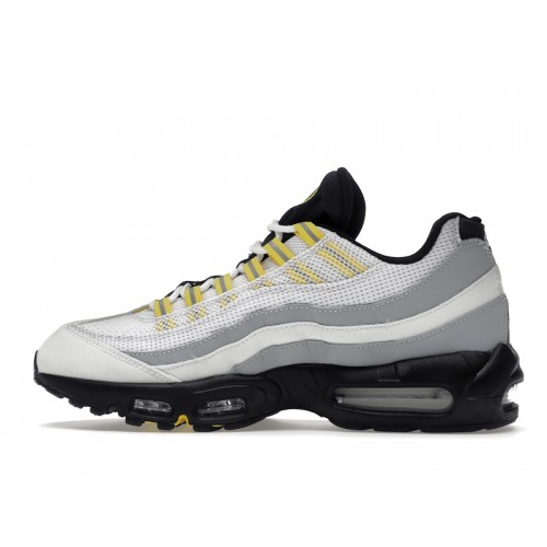 Кроссы Nike Air Max 95 Wolf Grey Tour Yellow - мужская сетка размеров