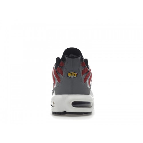 Кроссы Nike Air Max Plus Red Grey - мужская сетка размеров