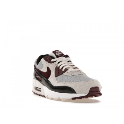 Кроссы Nike Air Max 90 Burgundy Crush Phantom - мужская сетка размеров