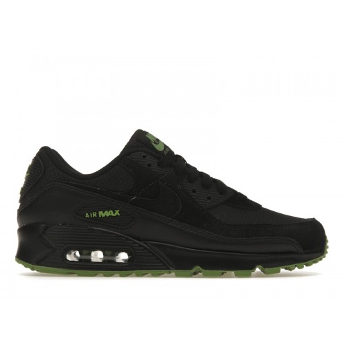 Кроссы Nike Air Max 90 Black Chlorophyll - мужская сетка размеров