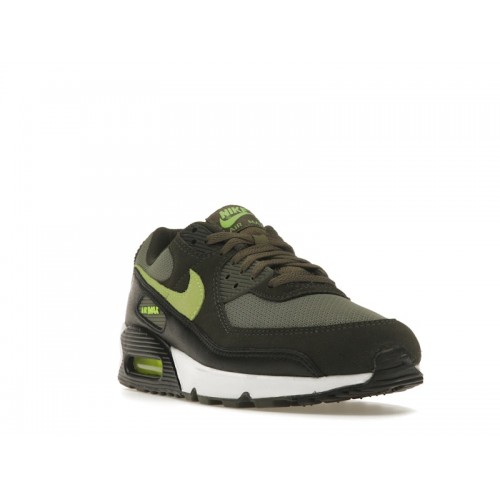 Кроссы Nike Air Max 90 Medium Olive Sequoia - мужская сетка размеров