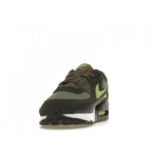 Кроссы Nike Air Max 90 Medium Olive Sequoia - мужская сетка размеров