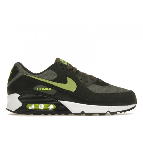 Кроссы Nike Air Max 90 Medium Olive Sequoia - мужская сетка размеров