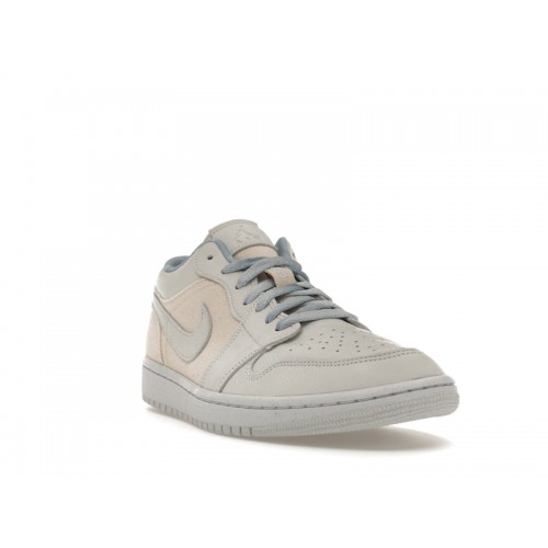 Wmns Air Jordan 1 Low Sail Canvas - женская сетка размеров