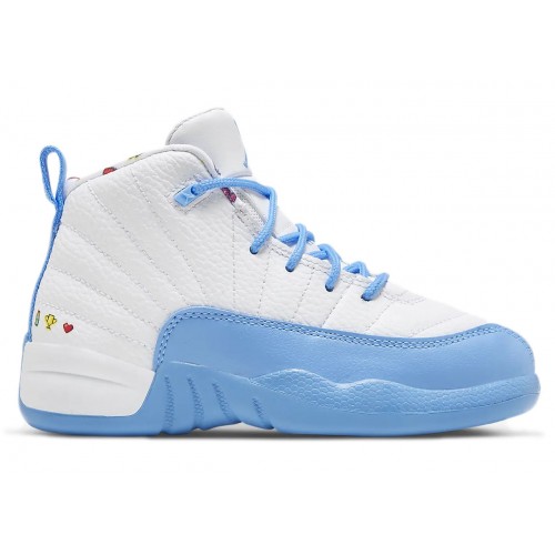 Кроссы Jordan 12 Retro Emoji (PS) - подростковая сетка размеров
