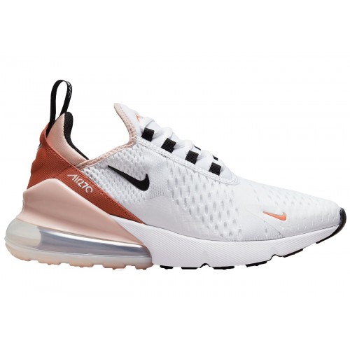 Кроссы Nike Air Max 270 White Burnt Sunrise (W) - женская сетка размеров