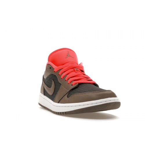 Кроссы Jordan 1 Low SE Newsprint Olive Grey (W) - женская сетка размеров