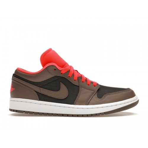 Кроссы Jordan 1 Low SE Newsprint Olive Grey (W) - женская сетка размеров