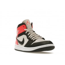 Женские Jordan 1 Mid Newsprint Light Orewood Brown (W)