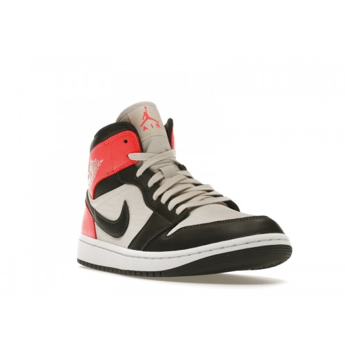 Кроссы Jordan 1 Mid Newsprint Light Orewood Brown (W) - женская сетка размеров
